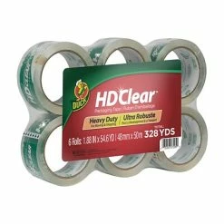 Tape Fasteners & Adhesives Sales 29 Deals 🎁 Acrylic Tape Duck® Brand 1.88 In. X 54.6 Yd. HD Clear™ Heavy Duty Packing Tape, Clear, 6-Pack (441962) 🎁