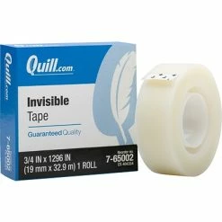 Best reviews of 🔥 Quill Brand® Invisible Tape, Matte Finish, 3/4" X 36 Yds., Single Roll (70016028949) ⌛