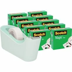 Best Pirce 🌟 Clear Tape Scotch® Desktop Dispenser W/Tape, Green Mint (MMM810K10C18MNT) 🔔