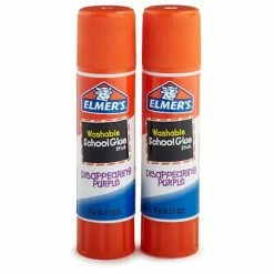 Hot Sale ✔️ Glue & Glue Sticks Elmer's School Glue Sticks, 0.21 Oz., Purple, 2/Pack (E522) ❤️ -Tape Fasteners & Adhesives Sales unnamed file 1060