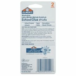 Hot Sale ✔️ Glue & Glue Sticks Elmer's School Glue Sticks, 0.21 Oz., Purple, 2/Pack (E522) ❤️ -Tape Fasteners & Adhesives Sales unnamed file 1062