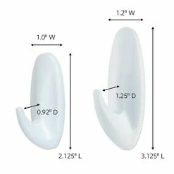 Cheap 🤩 Command™ Wire Hooks With Clear Adhesive Command™ Small And Medium Designer Hooks Value Pack, White, 2 Small And 2 Medium/Pack (17081-2VPES) 👏 -Tape Fasteners & Adhesives Sales unnamed file 1071