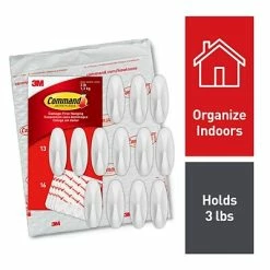 Brand new ✨ Command™ Decorative Hooks Command™ Medium Designer Hooks, White, 13 Hooks (17081-13N) 🎁