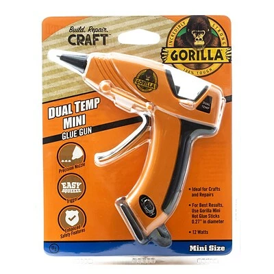 Outlet 💯 Glue & Glue Sticks Gorilla Dual Temp Mini Glue Gun, Orange/Black (8401502 ) ✔️ 2 Outlet 💯 Glue & Glue Sticks Gorilla Dual Temp Mini Glue Gun, Orange/Black (8401502 ) ✔️ - Image 2
