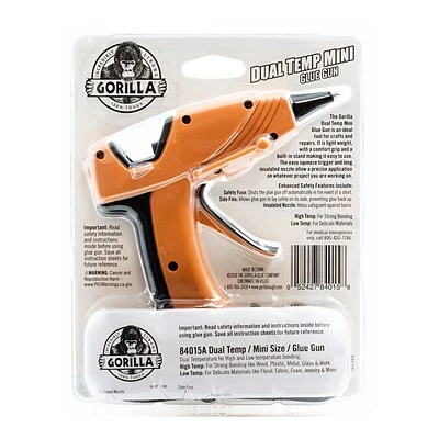 Outlet 💯 Glue & Glue Sticks Gorilla Dual Temp Mini Glue Gun, Orange/Black (8401502 ) ✔️ 3 Outlet 💯 Glue & Glue Sticks Gorilla Dual Temp Mini Glue Gun, Orange/Black (8401502 ) ✔️ - Image 3