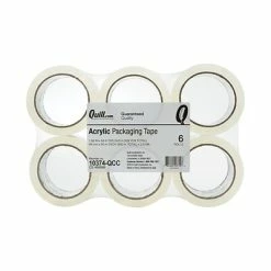 Best deal 🥰 Quill Brand® Acrylic Packaging Tape, 2.6 Mil, 2" X 55 Yds., Clear, 6/Pack (10374QCC) 👏