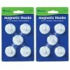 Hot Sale 🎁 Hooks & Hanging Strips Learning Resources Magnetic Hooks, 1.25" Diameter, White, 5 Per Pack, 2 Packs (LER2698-2) 🔔