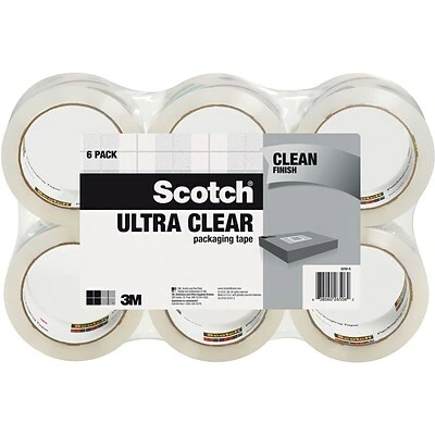 Brand new 😉 Hot Melt Tapes Scotch® Ultra Clear Mailing Packaging Tape, 1.88" X 54.6 Yds., Clear, 6/Rolls (3250-6) ✔️ 1 Brand new 😉 Hot Melt Tapes Scotch® Ultra Clear Mailing Packaging Tape, 1.88" X 54.6 Yds., Clear, 6/Rolls (3250-6) ✔️
