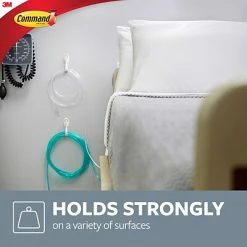 Hot Sale ✨ Command™ Cord Clips With Clear Adhesive Command™ Cord Bundlers, White, 2 Bundlers (17304-ES) ⌛ -Tape Fasteners & Adhesives Sales unnamed file 1295