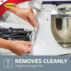 Hot Sale ✨ Command™ Cord Clips With Clear Adhesive Command™ Cord Bundlers, White, 2 Bundlers (17304-ES) ⌛ -Tape Fasteners & Adhesives Sales unnamed file 1297