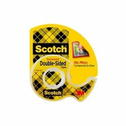Best Sale ❤️ Double Sided Clear Tape Scotch® Permanent Double Sided Tape W/Refillable Dispenser, 1/2" X 6.94 Yds., 1" Core, 1 Roll (136) 🎁