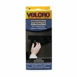Cheap 🎁 Hook And Loop Fastener Tape Velcro Industrial Strength Fastener 4 Ft. X 2 In. Black Tape [Pack Of 2] (2PK-90593) 🎉