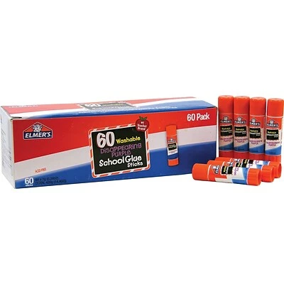 Budget 🔔 Elmer's Disappearing Purple Washable Removable Glue Sticks, 0.24 Oz., Purple, 60/Pack (E503) 😀 1 Budget 🔔 Elmer's Disappearing Purple Washable Removable Glue Sticks, 0.24 Oz., Purple, 60/Pack (E503) 😀