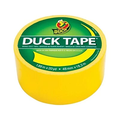 Budget ✨ Duck Heavy Duty Duct Tape, 1.88" X 20 Yds., Yellow (1304966) 🥰 4 Budget ✨ Duck Heavy Duty Duct Tape, 1.88" X 20 Yds., Yellow (1304966) 🥰 - Image 4
