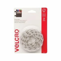 Budget 😉 Hook And Loop Fastener Dots Velcro® Brand 5/8" Sticky Back Hook & Loop Fastener Dots, White, 75/Pack (90090) 🤩