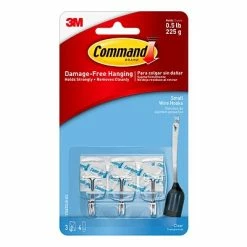 Top 10 🎁 Command™ Wire Hooks With Clear Adhesive Command™ Small Wire Hooks, Clear, 3 Hooks (17067CLR-ES) ❤️