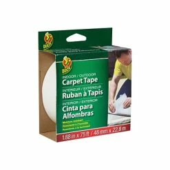 Best Sale ⭐ Specialty Tape Duck Indoor/Outdoor Carpet Tape, 1.88" X 25 Yds., White (442062) 🌟