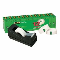 Cheap ❤️ Clear Tape Scotch® Magic™ Tape, 12 Rolls & Scotch® Desktop Tape Dispenser - Special Offer! ❤️