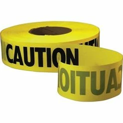 New 🧨 Empire® Level Safety Barricade Tapes Empire Level Standard Barricade Tape, 3" X 1000', Yellow (71-1001) ⌛