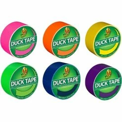 Best Pirce 👏 Duck Heavy Duty Duct Tapes, 1.88" X 20 Yds., Assorted Colors, 6 Rolls/Pack (DUCKBRT6PK-STP) 🎁