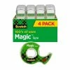 Coupon 🎁 Scotch® Magic™ Invisible Tape With Refillable Dispenser, 3/4" X 8.33 Yds., 4 Rolls (4105) 🛒
