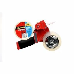 Promo 🔥 Tape Dispenser W Tape Scotch® Heavy Duty Shipping Packaging Tape With Heavy Duty Dispenser, 1.88" X 54.6 Yds., Clear, 2 Rolls (3850-2ST) 💯