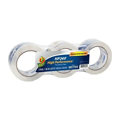 Outlet 👏 Acrylic Tape Duck® Brand 1.88 In. X 60 Yd. HP260™ Packing Tape, Clear, 3-Pack (655074) ⌛ 1 Outlet 👏 Acrylic Tape Duck® Brand 1.88 In. X 60 Yd. HP260™ Packing Tape, Clear, 3-Pack (655074) ⌛