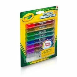 New 🔔 Glue & Glue Sticks Crayola Glitter WashableRemovable Craft Glue, 0.35 Oz., White (69-3527) 🔥 -Tape Fasteners & Adhesives Sales unnamed file 1649