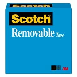 Promo 😍 Scotch® Removable Invisible Tape, 1/2" X 36 Yds., 1 Roll (T9631811) 🔔