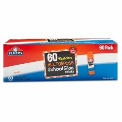 Flash Sale 🎉 Elmer's All Purpose School Glue Sticks, 0.24 Oz., 60/Pack (E501) 👍