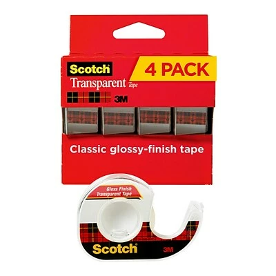 Promo ❤️ Clear Tape Scotch® Transparent Tape, 3/4" X 23.6 Yds., 4 Rolls (4814) 🎁 2 Promo ❤️ Clear Tape Scotch® Transparent Tape, 3/4" X 23.6 Yds., 4 Rolls (4814) 🎁 - Image 2