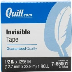 Best deal 🌟 Quill Brand® Invisible Tape, Matte Finish, 1/2" X 36 Yds., Single Roll (70016028915) 😀 -Tape Fasteners & Adhesives Sales unnamed file 1728