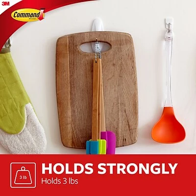 Cheapest đ Command⢠Adhesive Hooks Command⢠Medium Wire Hooks, White, 2/Pack (17068) đ 4 Cheapest đ Command⢠Adhesive Hooks Command⢠Medium Wire Hooks, White, 2/Pack (17068) đ - Image 4