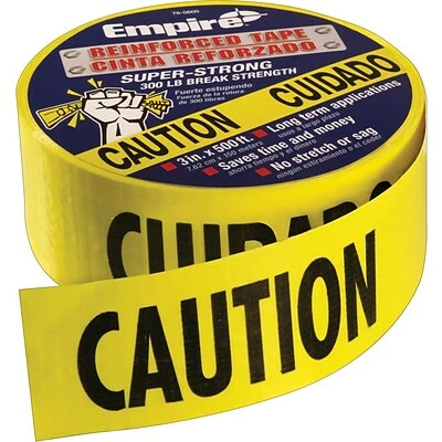 Cheapest 💯 Empire Level Empire® Level Safety Barricade Tapes, Yellow, Caution, 1000' Length, 3 Mil Thickness 🥰 1 Cheapest 💯 Empire Level Empire® Level Safety Barricade Tapes, Yellow, Caution, 1000' Length, 3 Mil Thickness 🥰