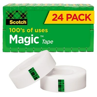 Hot Sale 🎉 Scotch® Magic™ Invisible Tape Refill, 3/4" X 27.77 Yds., 24 Rolls (810K24) 👍 1 Hot Sale 🎉 Scotch® Magic™ Invisible Tape Refill, 3/4" X 27.77 Yds., 24 Rolls (810K24) 👍