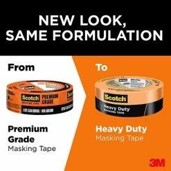 Budget ❤️ Scotch® Painters/Masking Tape Scotch® Heavy Duty 1.41" X 60.1 Yds. Masking Tape, Orange (2020+-36AP) 🔔 -Tape Fasteners & Adhesives Sales unnamed file 1895