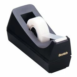 Best Sale 👏 Tape Dispensers Scotch® Desktop Tape Dispenser, Black (MMMC38BK) 🧨