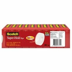Best deal 🧨 Clear Tape Scotch® Super-Hold Tape Refill, Transparent, Crystal Clear Clarity Finish, 3/4" X 22.22 Yds., 1" Core, 10 Rolls (700S10) ✔️ -Tape Fasteners & Adhesives Sales unnamed file 1934