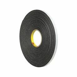 Brand new ⌛ Double Sided Foam Tape 3M Double-Sided Tape, 1" X 5 Yds., Black (4466B) 🎁