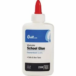 New ⭐ All Purpose & School Glue Quill Brand Washable School Glue, 4 Oz., White (25961-QCC) 🎉