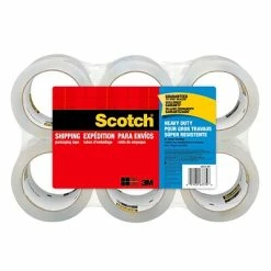 Best reviews of 🥰 Hot Melt Tapes Scotch® Heavy-Duty Shipping Packing Tape, Clear, 1.88" X 54.6 Yds., 6 Rolls (3850-6-ESF) ✨