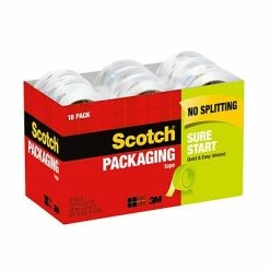 Brand new 🥰 Scotch® Sure Start Packaging Tape, 1.88 In X 54.6 Yds, Clear, 18 Rolls (3450-18CP) 😉 -Tape Fasteners & Adhesives Sales unnamed file 1953