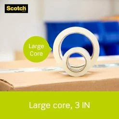 Brand new 🥰 Scotch® Sure Start Packaging Tape, 1.88 In X 54.6 Yds, Clear, 18 Rolls (3450-18CP) 😉 -Tape Fasteners & Adhesives Sales unnamed file 1954