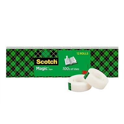 Wholesale 😉 Scotch® Magic™ Invisible Tape Refill, 3/4" X 27.77 Yds., 12 Rolls (810K12) ✨ 2 Wholesale 😉 Scotch® Magic™ Invisible Tape Refill, 3/4" X 27.77 Yds., 12 Rolls (810K12) ✨ - Image 2