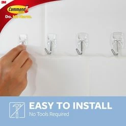 Deals ✔️ Command™ Wire Hooks With Clear Adhesive Command™ Small Wire Hooks, Clear, 15 Hooks (17067CLR-15NA) 🥰 -Tape Fasteners & Adhesives Sales unnamed file 2037