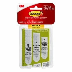 Promo 😉 Hooks & Hanging Strips Command™ Assorted Picture Hanging Strips, Assorted Sizes (17211-BPES) 🥰