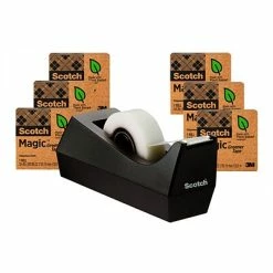 Hot Sale ✔️ Scotch® Magic™ Greener Invisible Tape With Dispenser, 3/4" X 25 Yds., 6 Rolls (812-6PC38) 😉