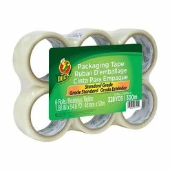 Best deal 😉 Acrylic Tape Duck® Brand 1.88 In. X 54.6 Yd. Standard Packing Tape, Clear, 6-Pack (240053) 🎁