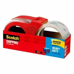 Cheap 👏 Acrylic Tape Scotch® Heavy Duty Shipping Packaging Tape, 1.88" X 38.2 Yds., Clear, 2 Rolls (3850S-2-1RD) 😀 -Tape Fasteners & Adhesives Sales unnamed file 2097