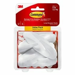 Buy 🔥 Hooks & Hanging Strips Command™ Value Pack Large Designer Hooks, 4 Hooks/Pack (17083-4ES) 🔥